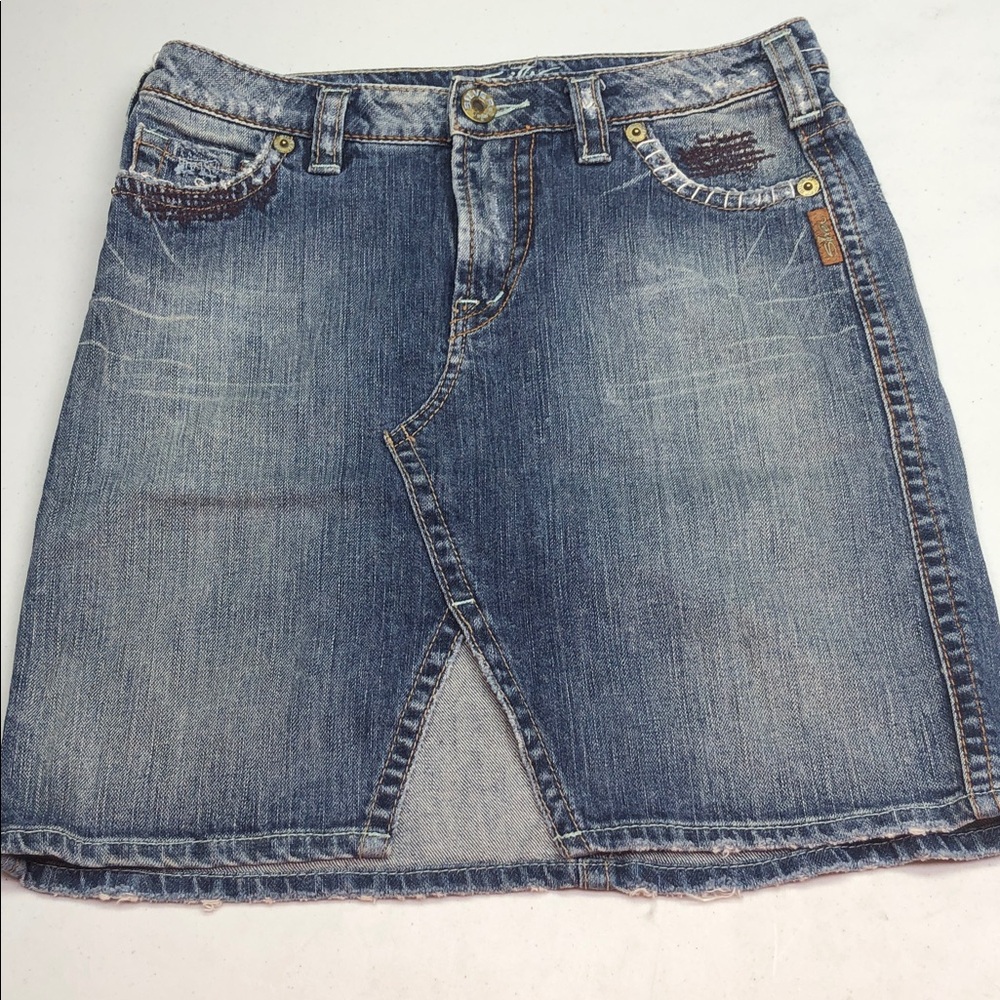 SILVER ANI JEAN SKIRT 26x16 ⭐️